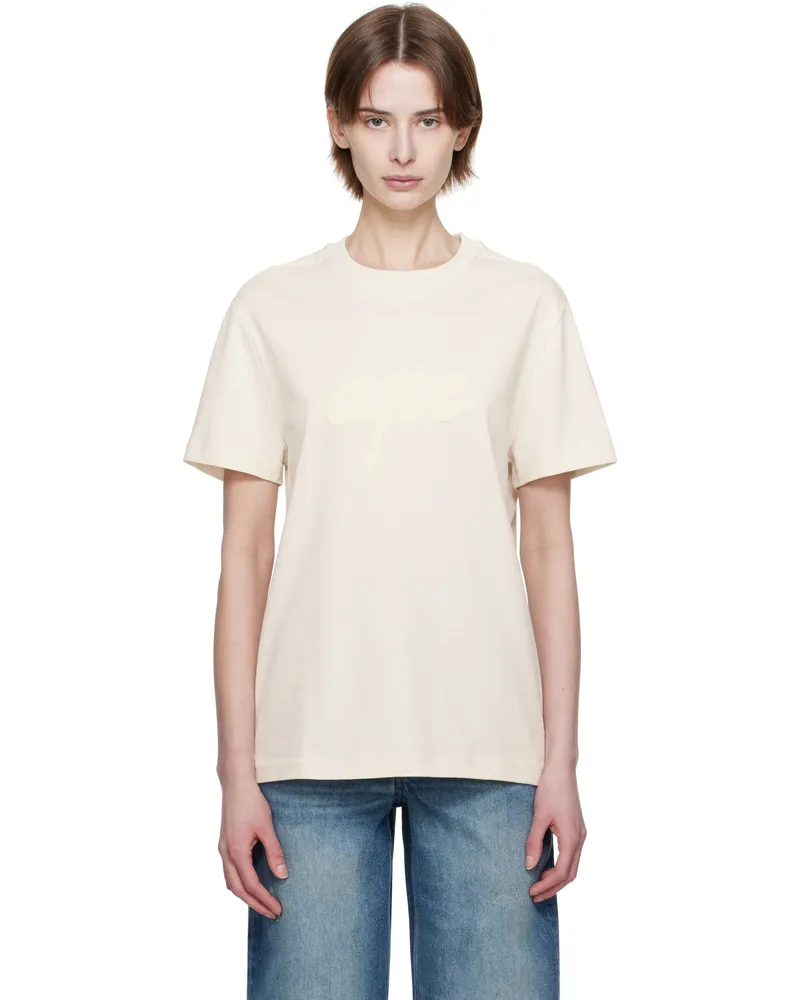 A.P.C. Beige Lenny T-shirt Aae