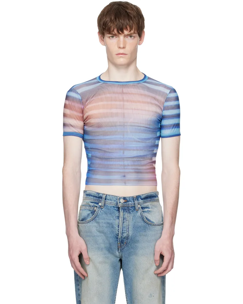 Jean Paul Gaultier Blue 'The Air' Baby T-shirt 565034-lightblue