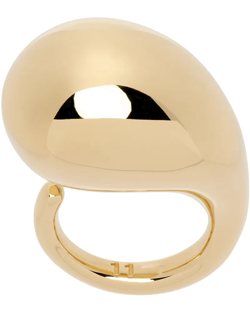 Bottega Veneta Gold Drop Ring 8120