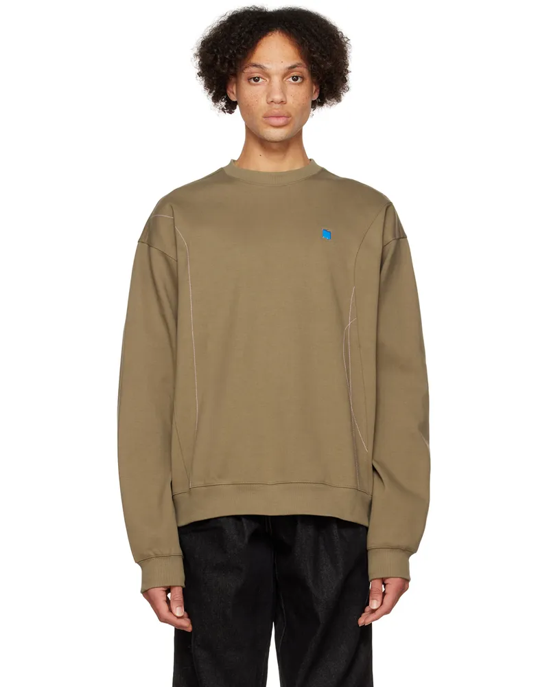Adererror Khaki TRS Sweatshirt Brown