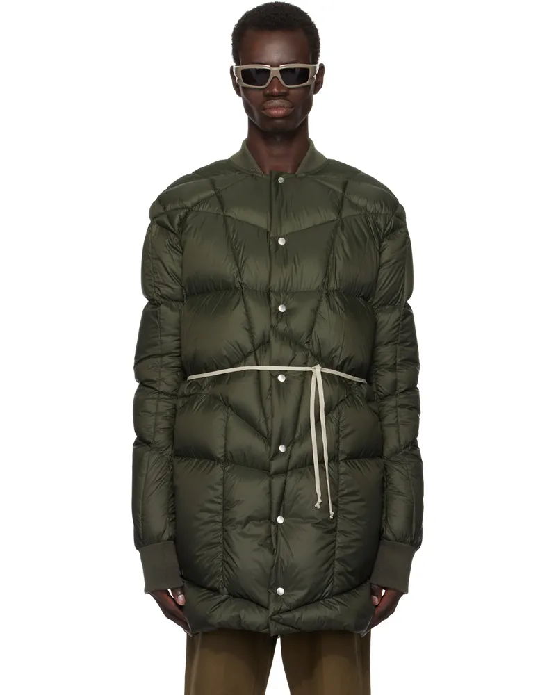 Rick Owens Khaki Porterville Flight Liner Down Coat 75