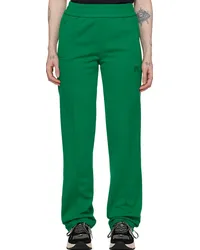 Palm Angels Green Monogram Track Pants Green