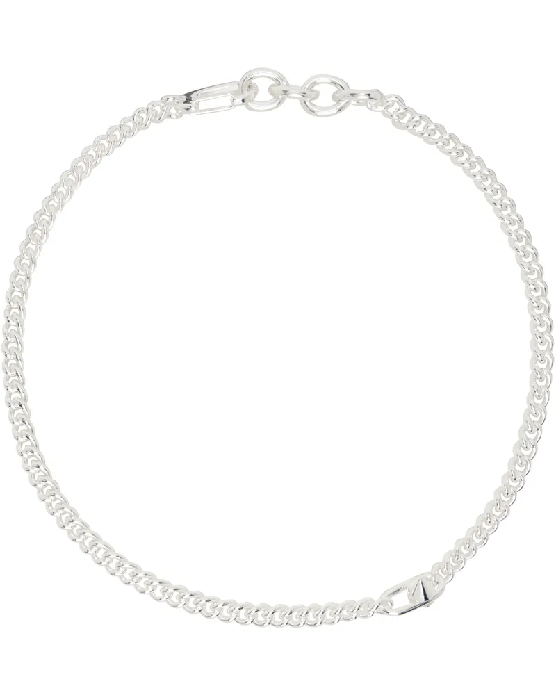 Martine Ali SSENSE Exclusive Physi Spike Necklace Silver