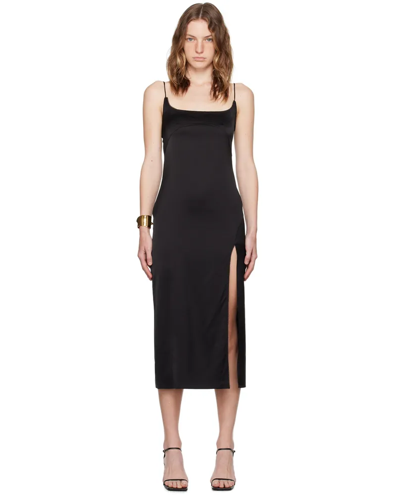 Jacquemus Black La Casa 'La robe Notte' Midi Dress 990