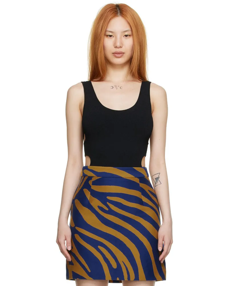 Proenza Schouler Black Viscose Bodysuit 001