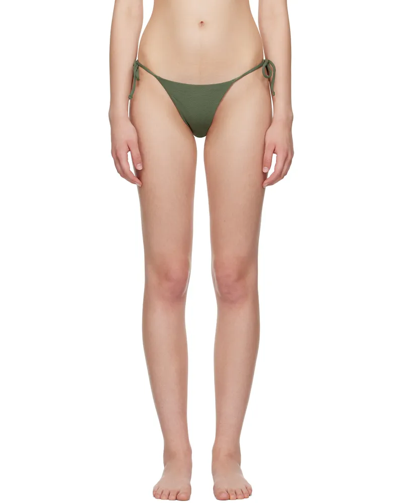 Matteau Khaki String Bikini Bottom Safari