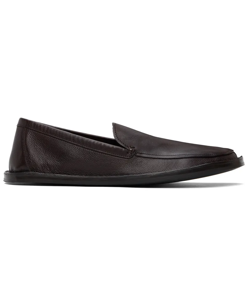 The Row Brown Cary V1 Loafers Dbr