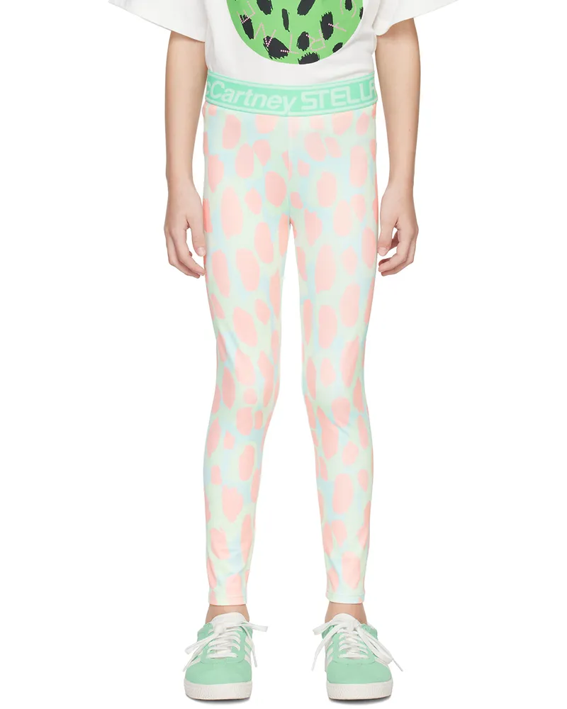 Stella McCartney Kids Blue Camouflage Leggings 601mc