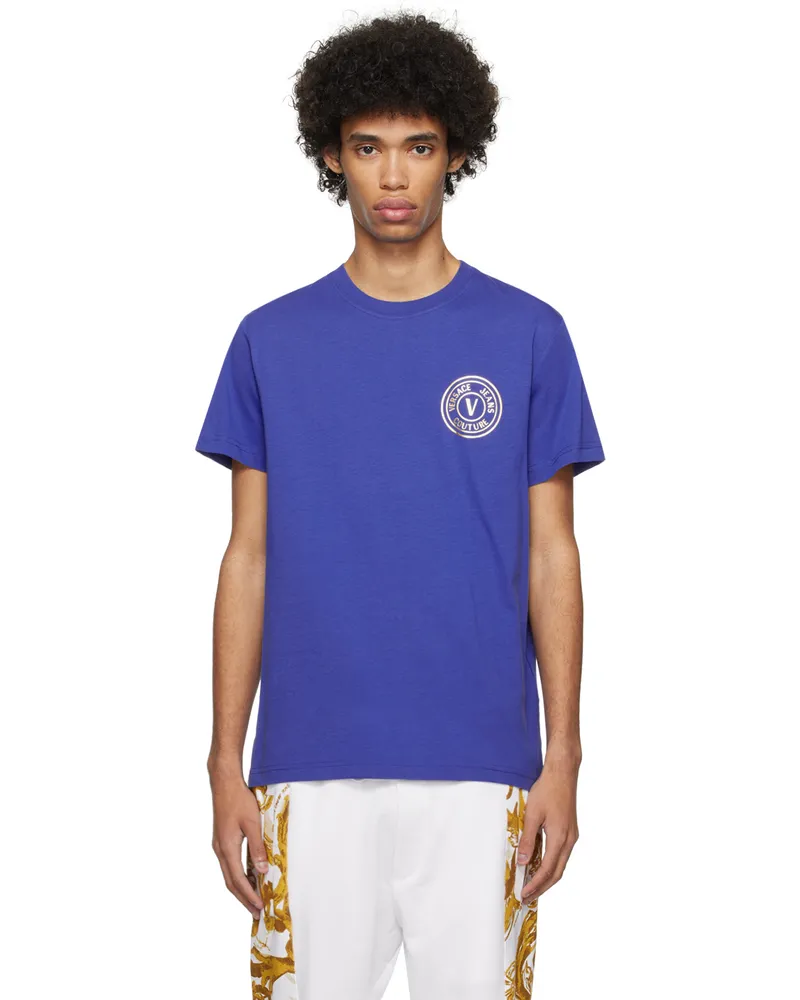 Versace Jeans Blue V-Emblem T-Shirt Eg20