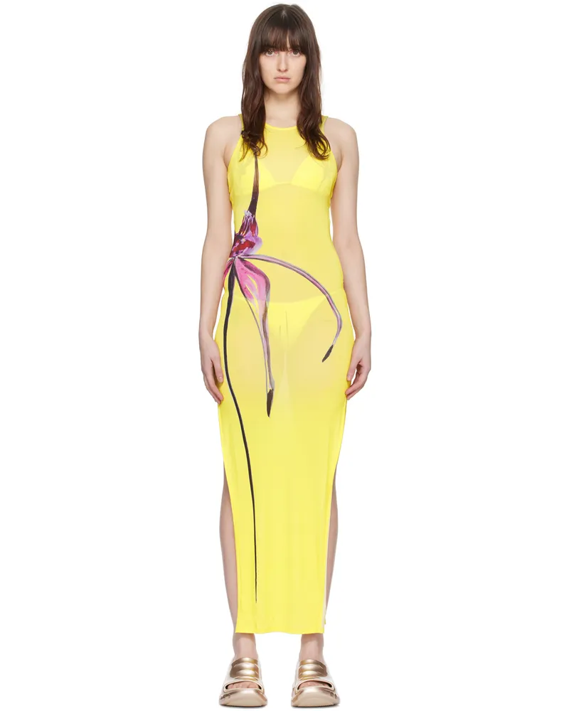 Louisa Ballou Yellow Sea Breeze Maxi Dress 3001