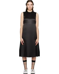 Noir Kei Ninomiya Black Crewneck Midi Dress Black