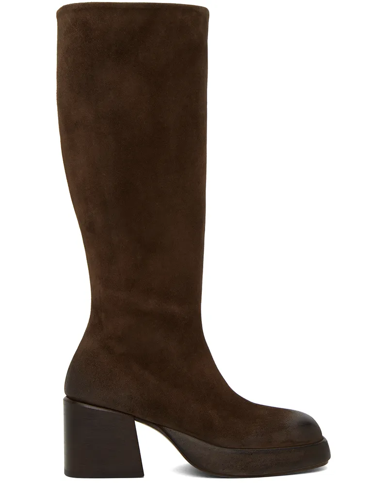 Marsèll Brown Plattino Tall Boots 490