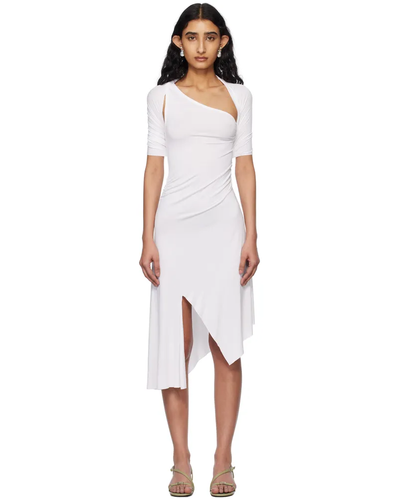 GIMAGUAS White Lucia Midi Dress White