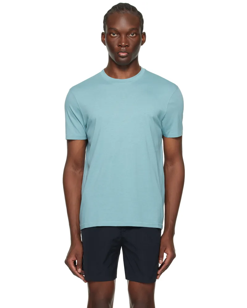 Tom Ford Blue Crewneck T-Shirt Sky
