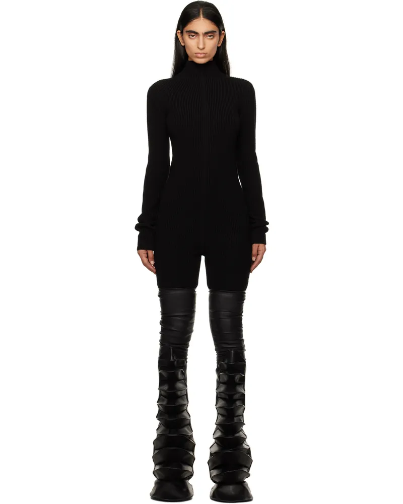 Rick Owens Black Porterville Knit Headon Jumpsuit 09