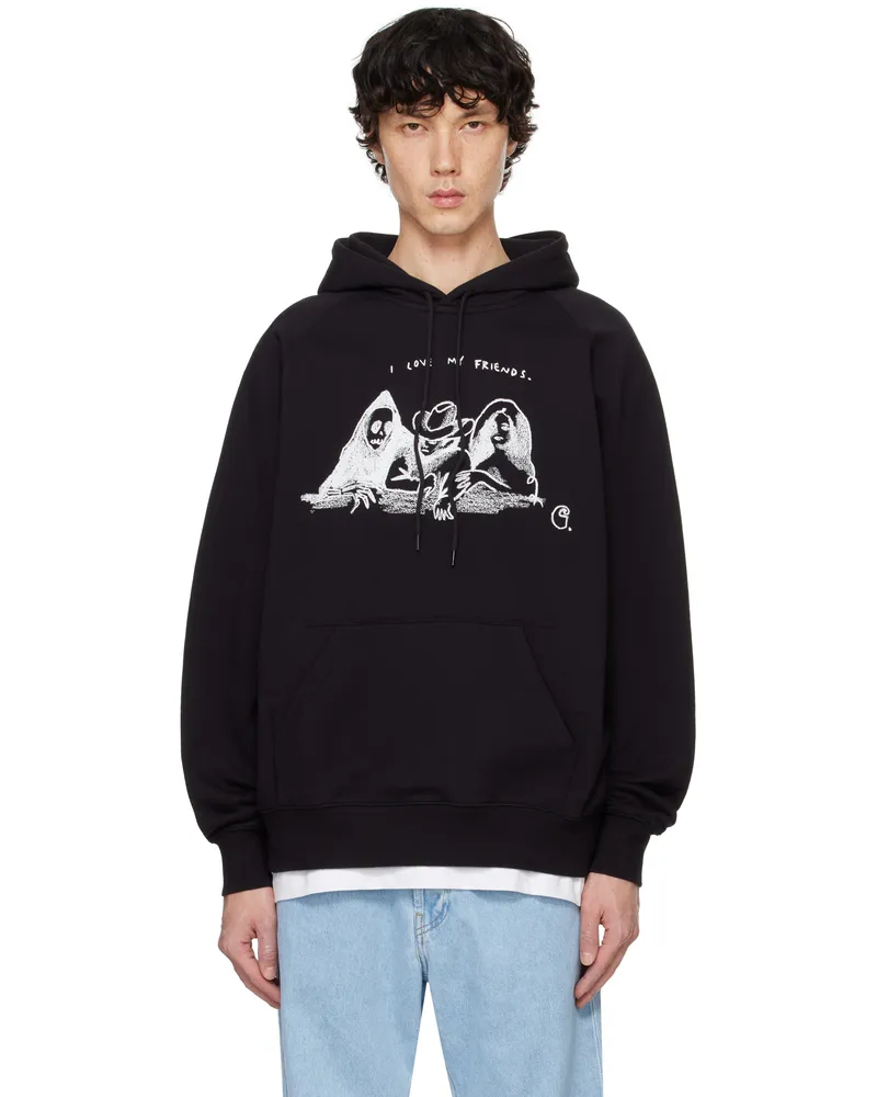 Carhartt WIP Black Pepe Friends Hoodie 0d2xx