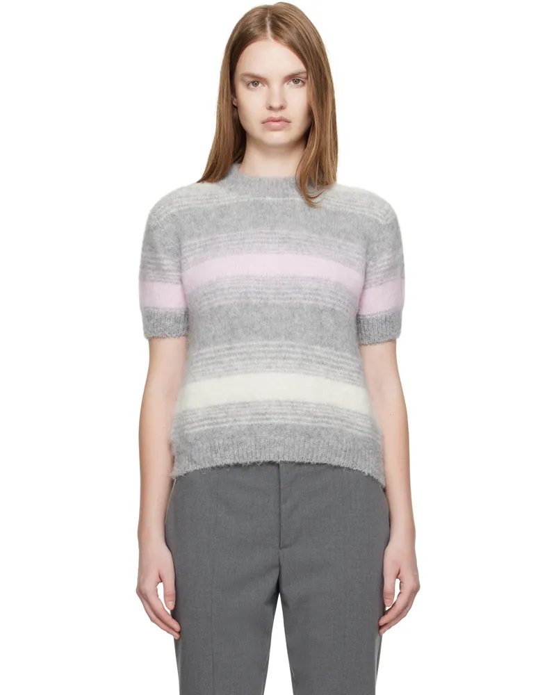 Kenzo Gray Kenzo Paris 'KENZO Speed Stripe' Sweater 93