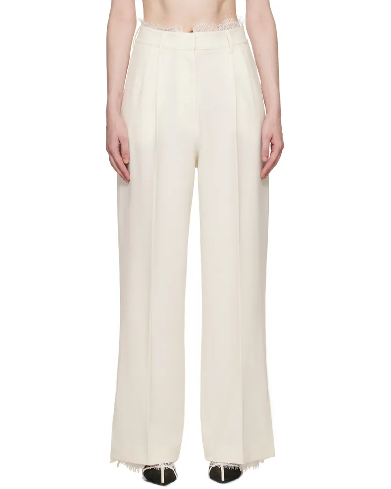 Beaufille Off-White Celeste Trousers Alabaster