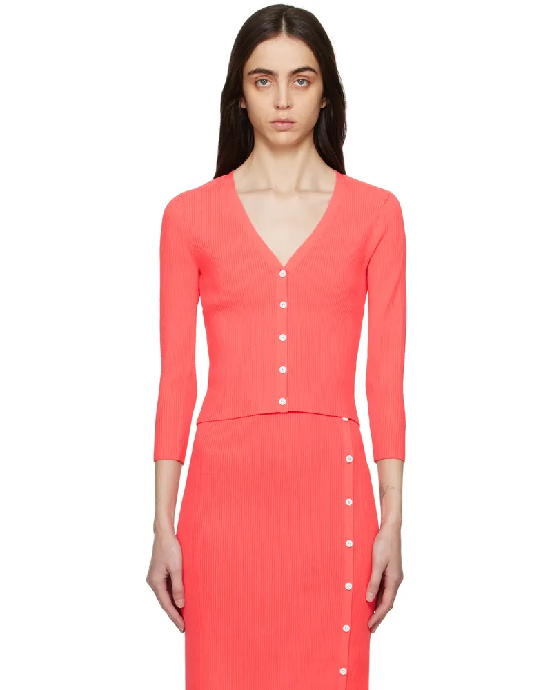 Rag & Bone Pink Asher Cardigan Coral