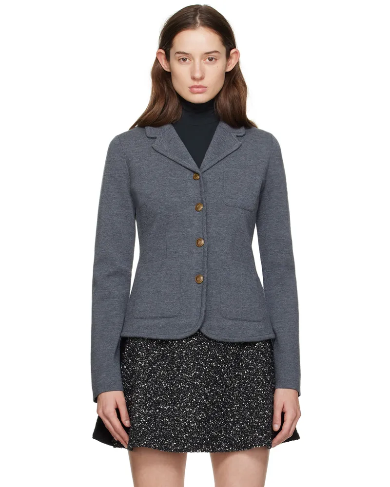 Rag & Bone Gray Abigail Blazer Charcoal