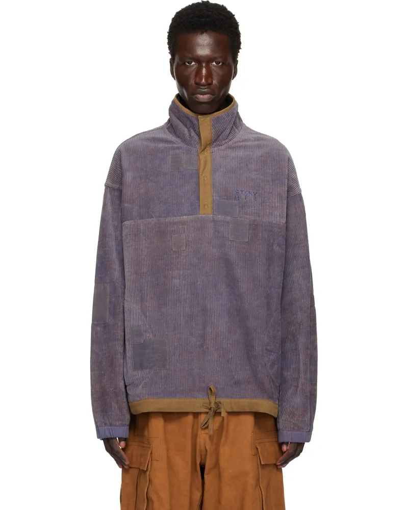 STORY mfg. Purple Polite Pullover Sweatshirt Purple