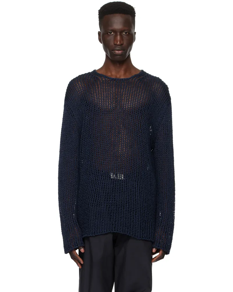 Jil Sander Navy Patch Sweater 401