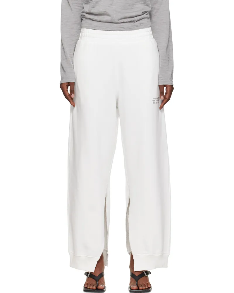 Maison Margiela Off-White Cotton Sweatpants 101