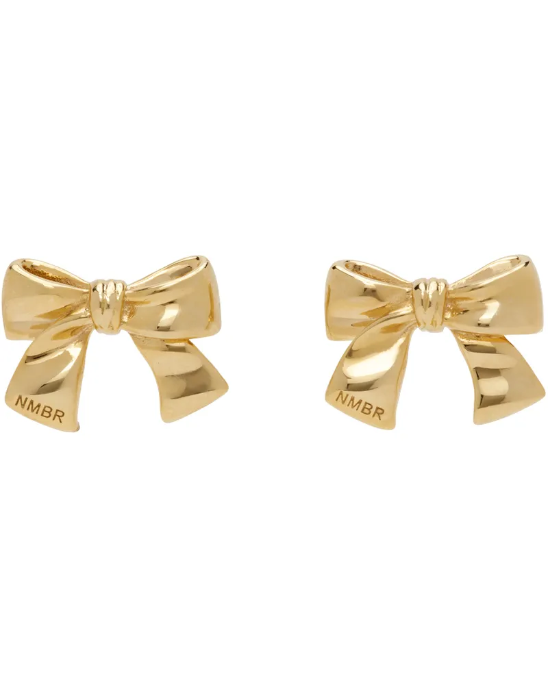Numbering Gold #7118 Earrings Gold