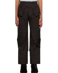 Strongthe Black Extended Trim Cargo Pants Black