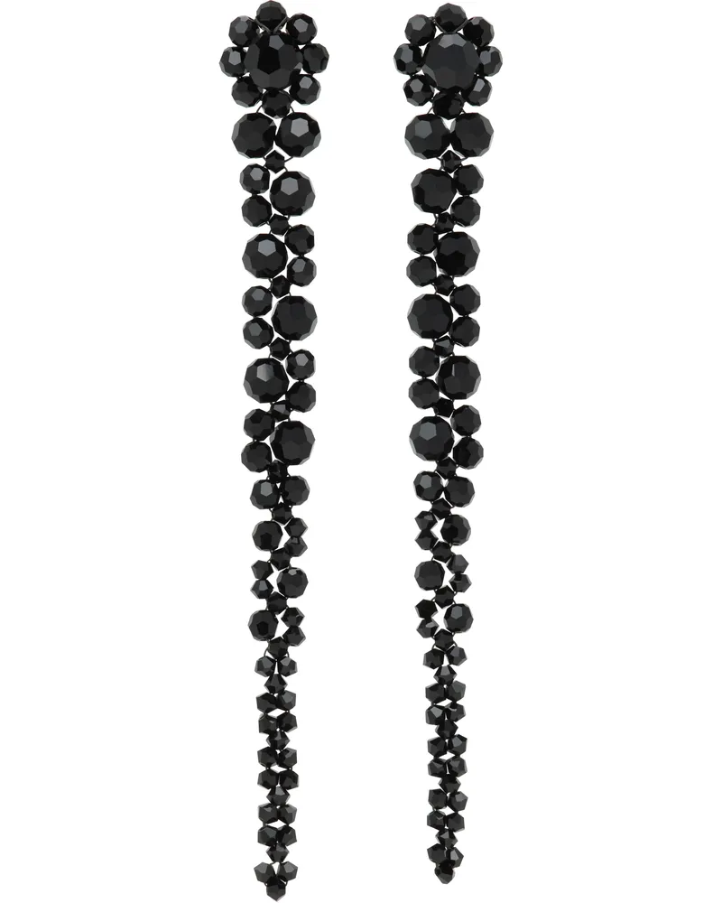 Simone Rocha Black Drip Earrings Jet