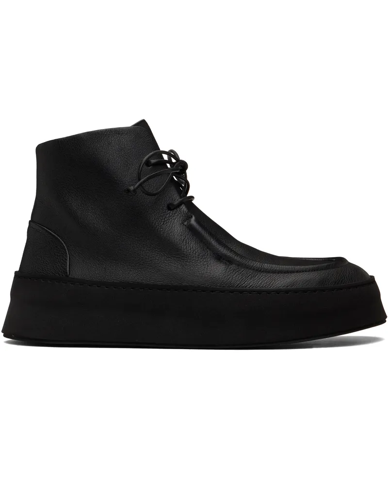 Marsèll SSENSE Exclusive Black Cassapana Ankle Boots Black