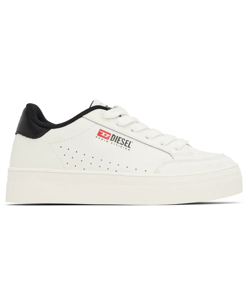 Diesel Kids White & Black S-Vaneela Vtg Sneakers H1527