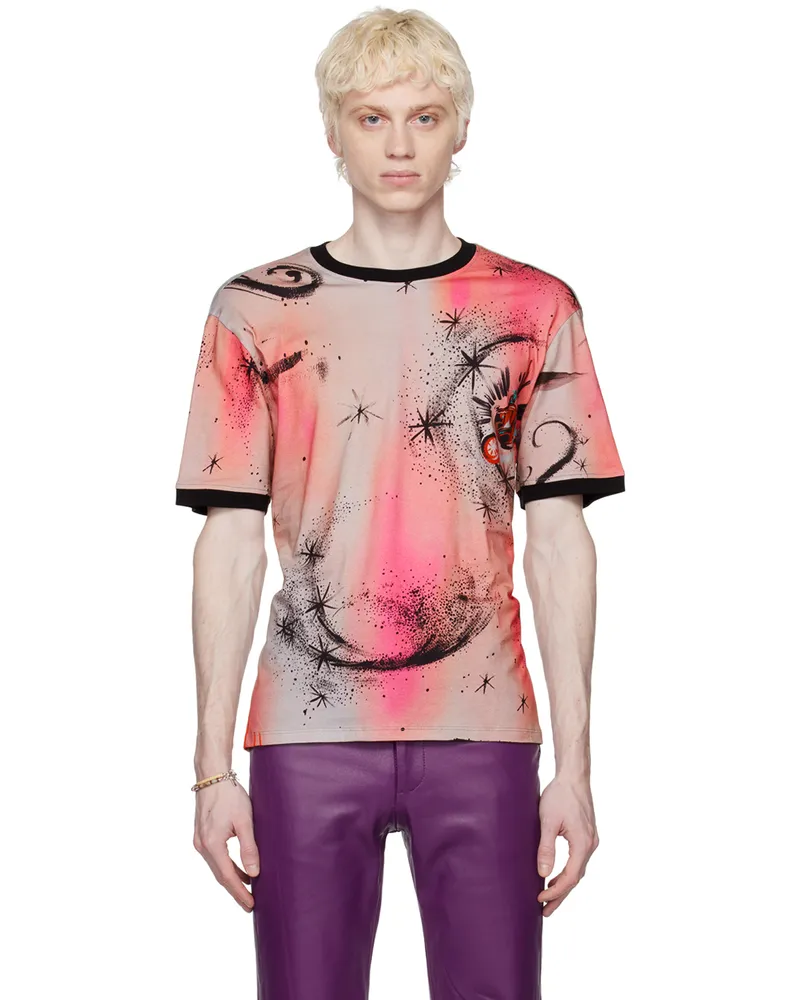 CORMIO Grey & Pink Albina T-Shirt Edoardo