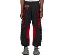 Black & Red Shell Track Pants