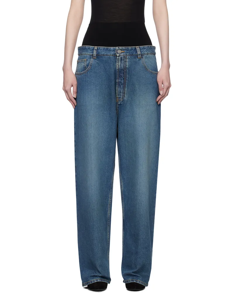 Alaïa Blue Knit Band Jeans 525