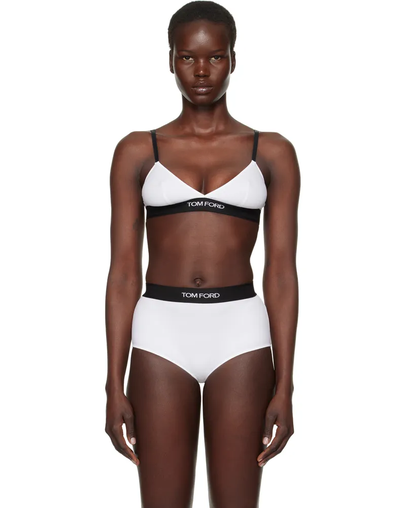 Tom Ford White Modal Signature Bra Aw002