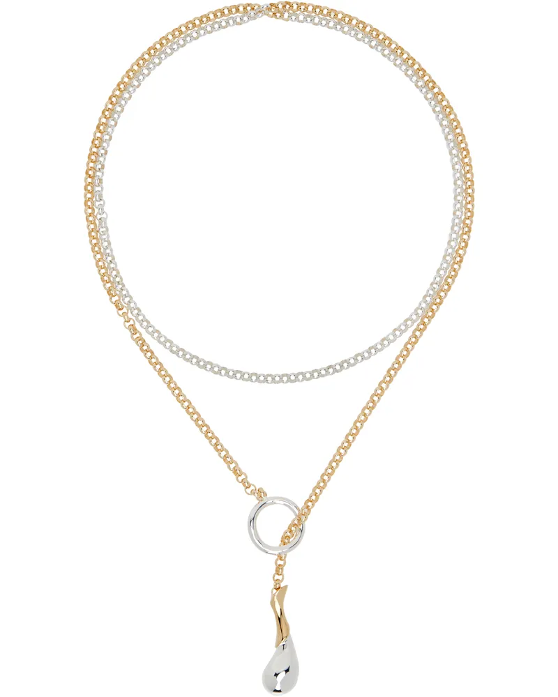 Bottega Veneta Drop Chain Necklace 8119