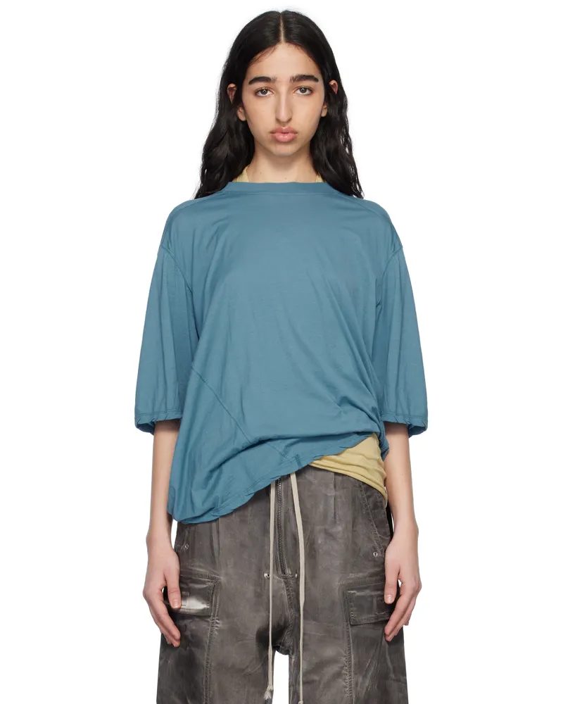DRKSHDW by Rick Owens Blue Hollywood Walrus T-shirt 86