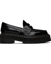 Proenza Schouler Black Platform Loafers Black