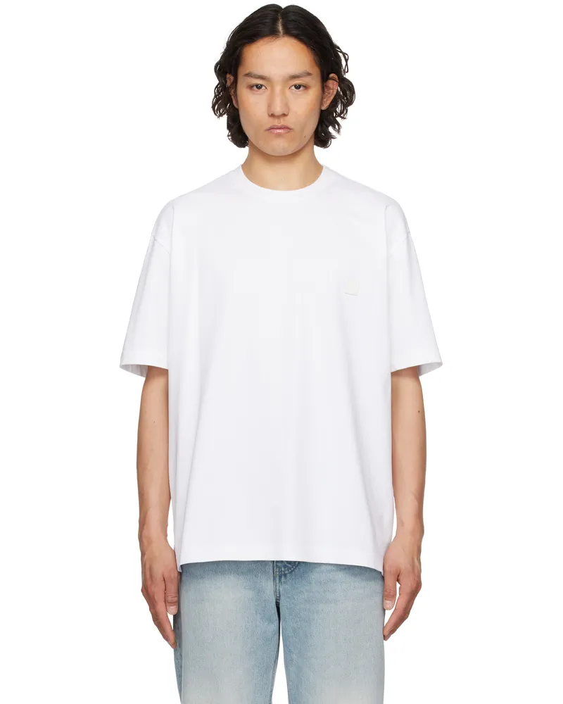 SOLID HOMME White Snow Mountain Back Logo T-shirt 660w
