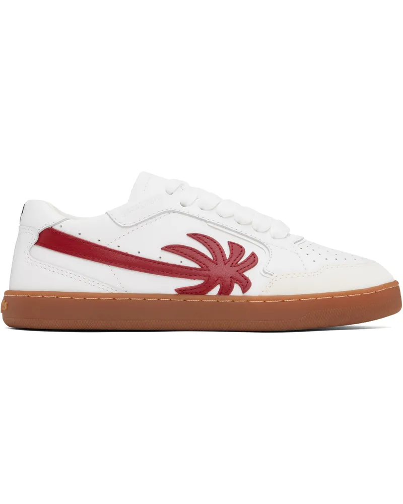 Palm Angels White & Red New Palm 1 Sneakers White