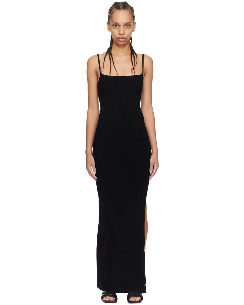 MISBHV Black Seamless Maxi Dress Black