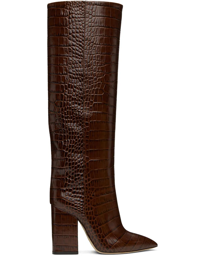 Paris Texas Brown Anja Boots Cioccolato