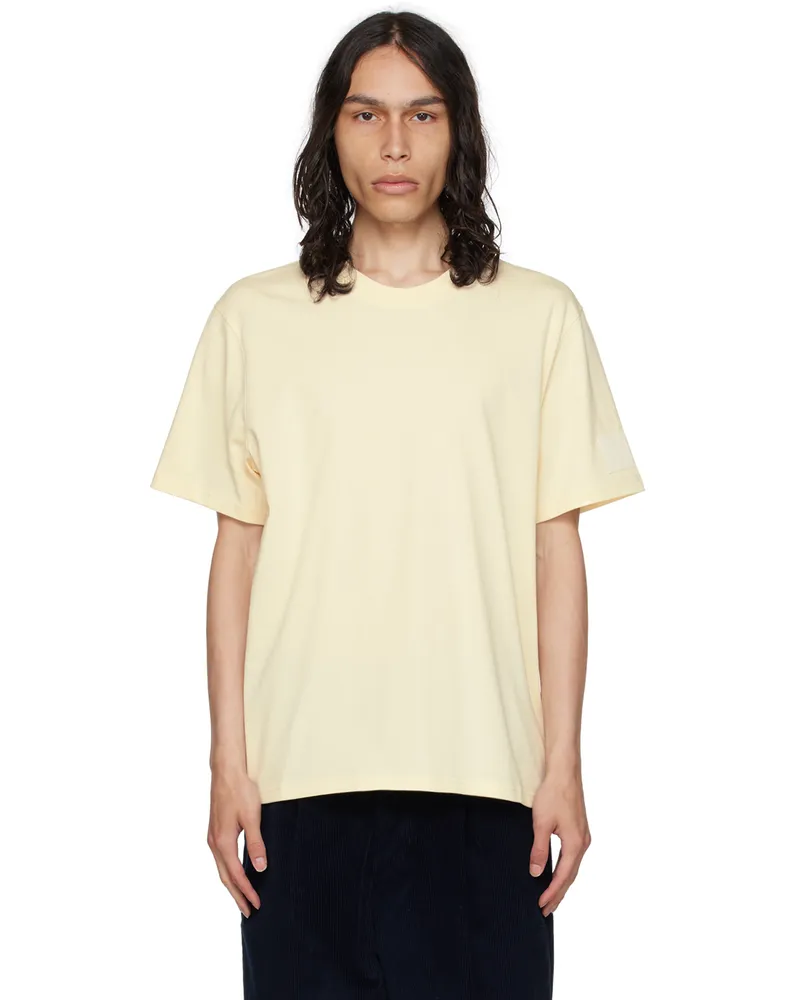 AMI Paris Off-White Crewneck T-Shirt Ivory