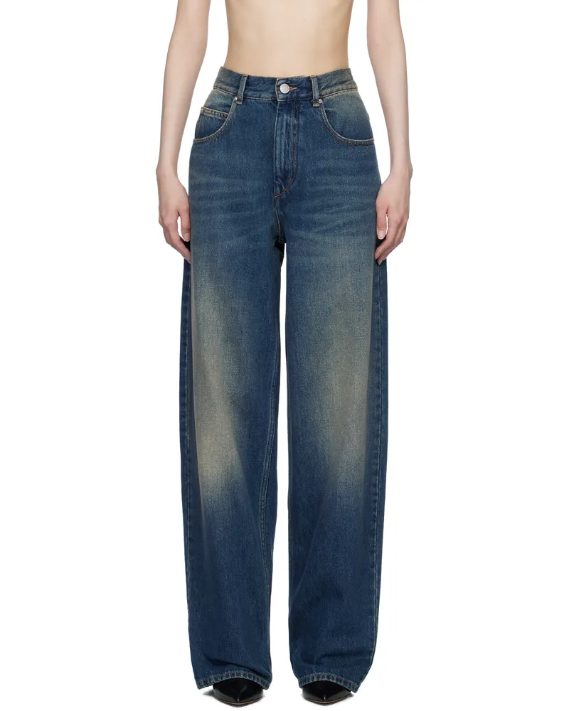 Isabel Marant Blue Joanny Jeans Faded