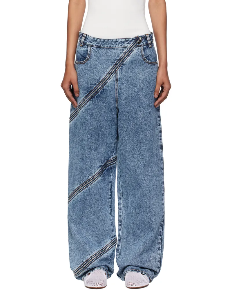 Alaïa Blue Spiral Jeans 524