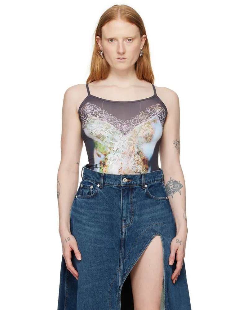 Y/PROJECT Black Trompe L'œil Tank Top Black