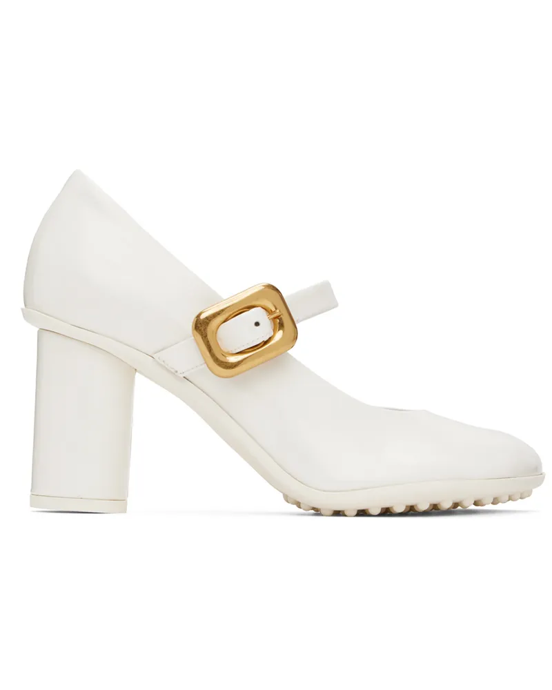 Bottega Veneta White Atomic Pumps 9013