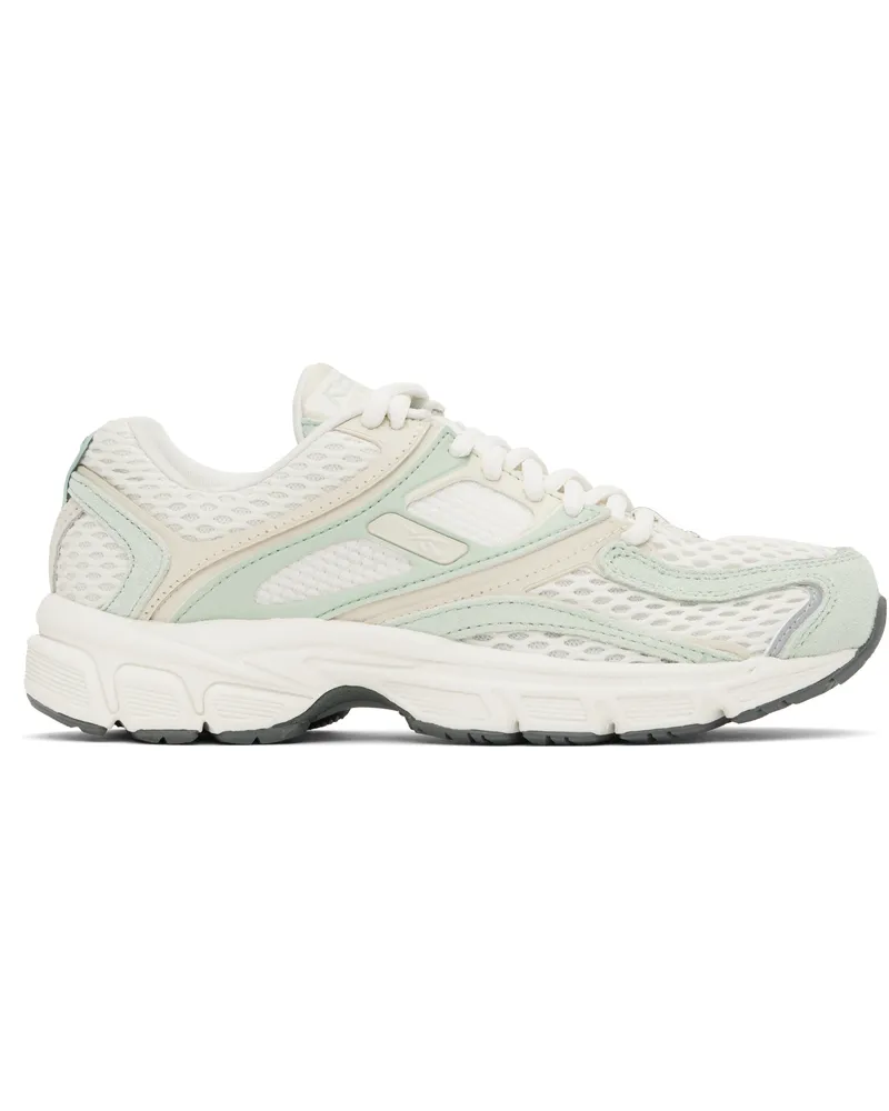 Reebok White & Green Premier Trinity Sneakers Chalk