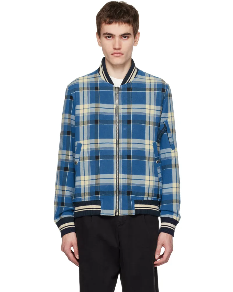Paul Smith Blue Check Bomber Jacket 45